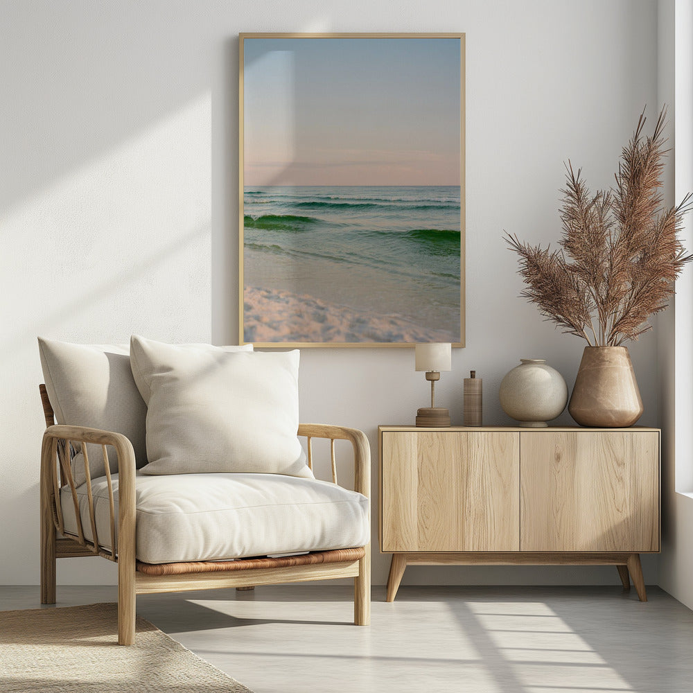 Pastel Ocean Sunset V | Poster
