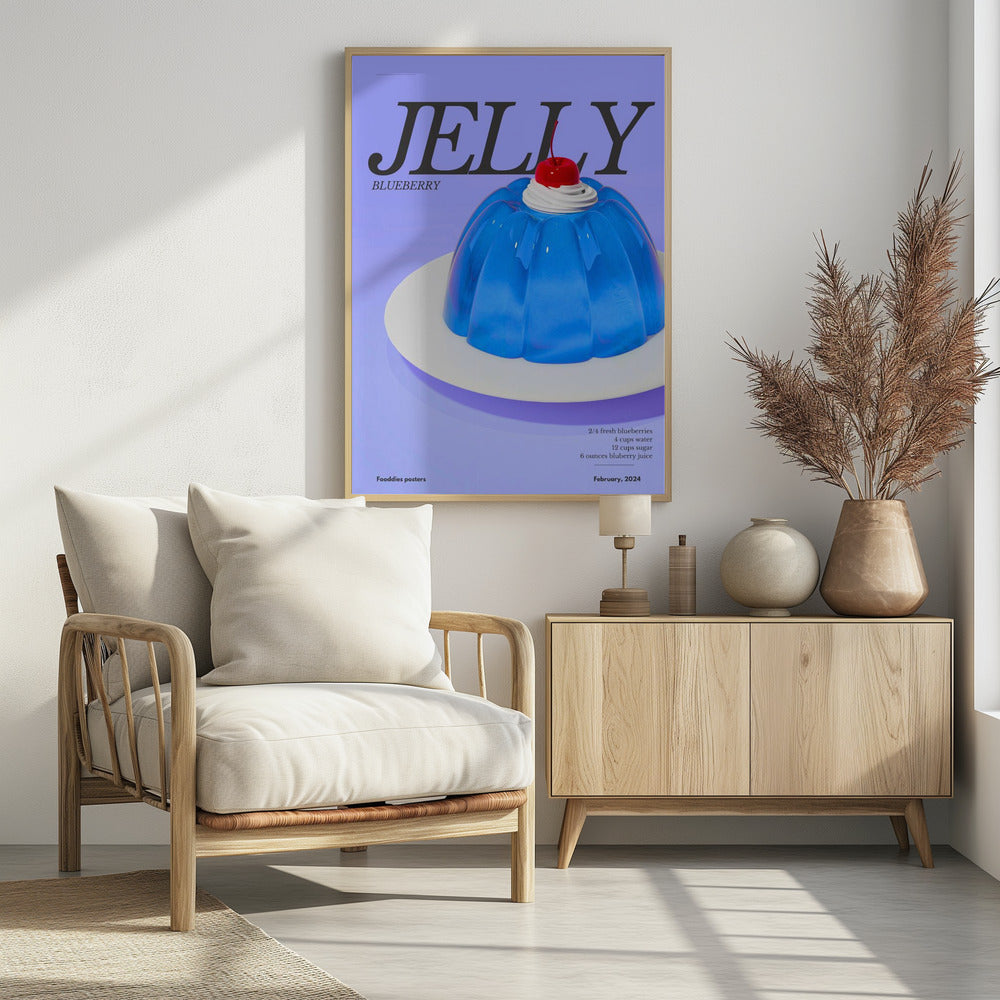Blaues Gelee | Poster