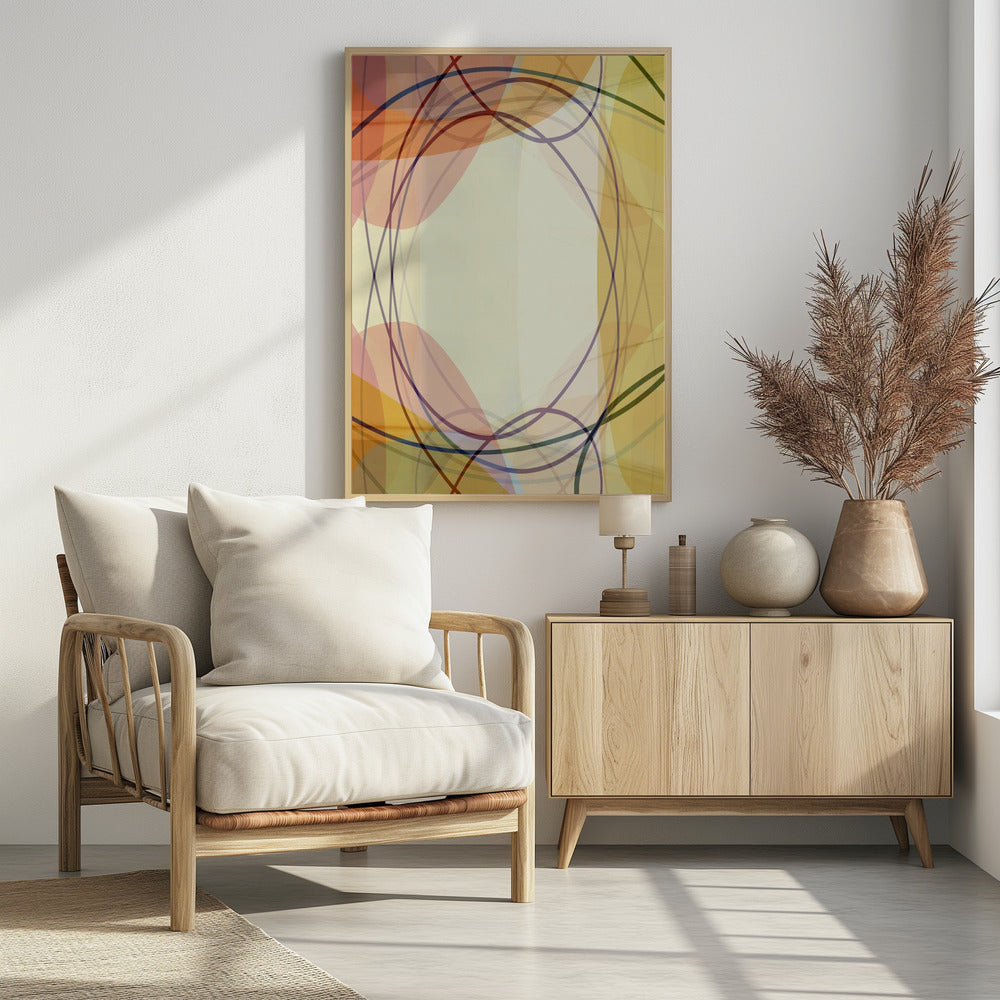 Sandrosa Farbtöne Abstrakt 2 | Poster