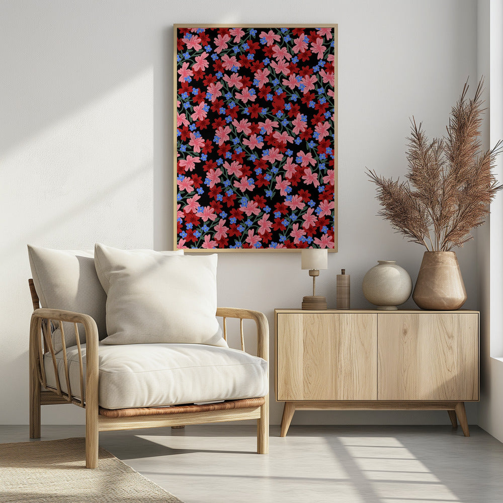 9933x14043 Din 50 Romantische Blumen | Poster