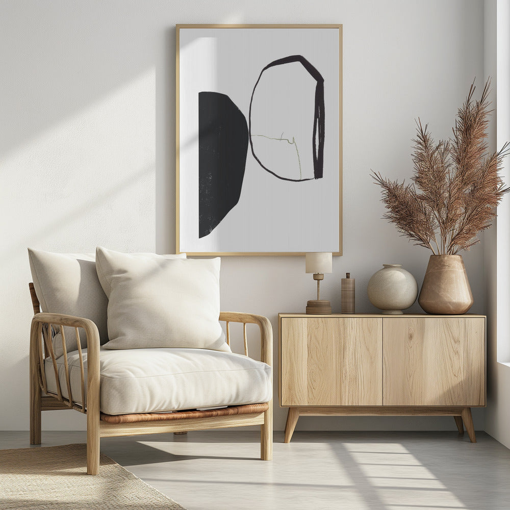 Geometrische Formen und kontrastierende Farben | Poster