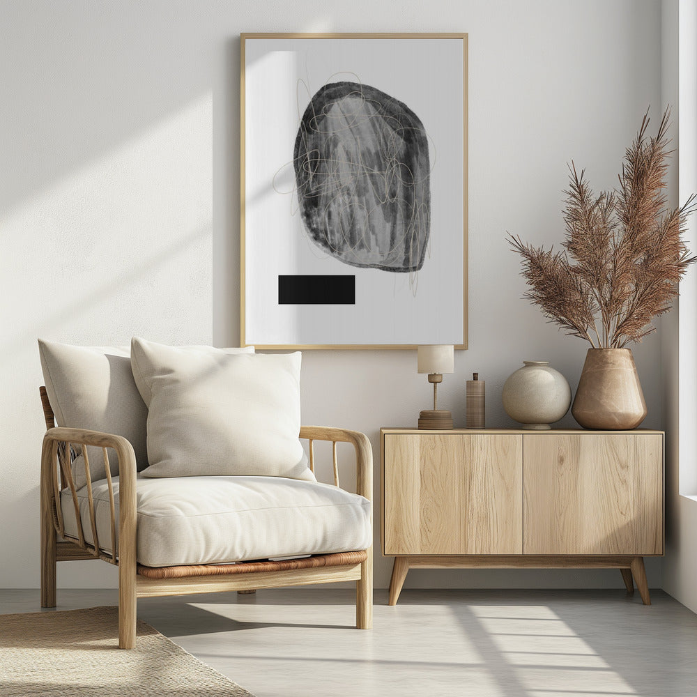 Schwarze und graue Farbtöne | Poster