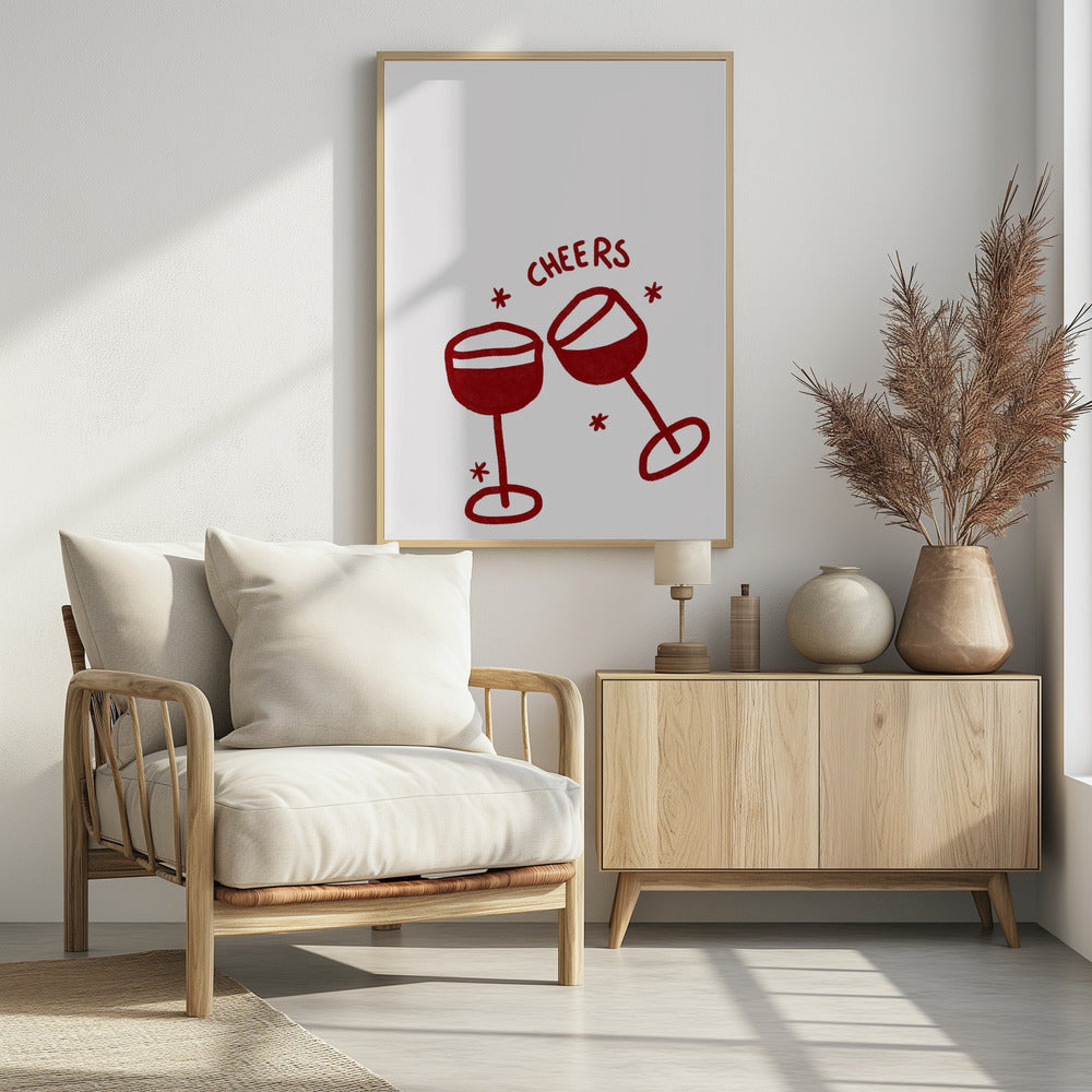 Weinglas-Feier | Poster