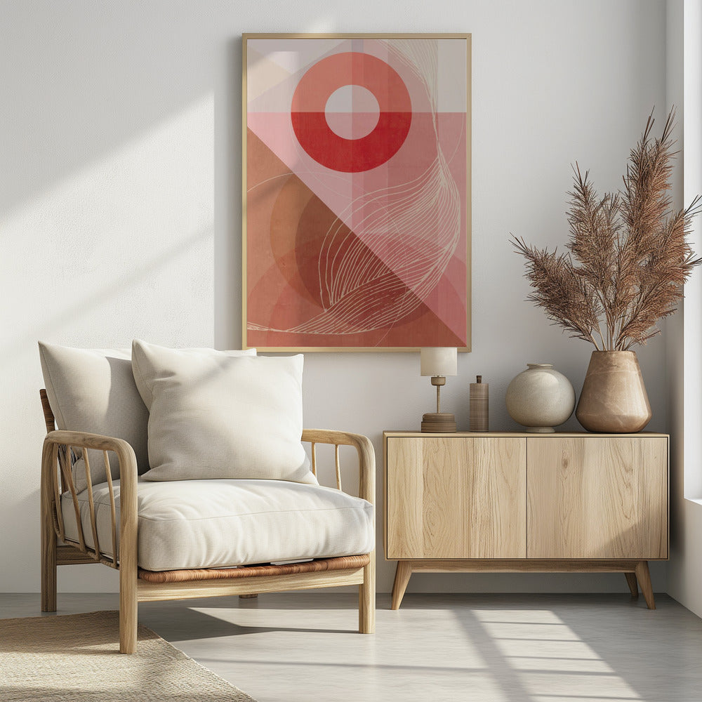 Abstrakt Über dem Berg | Poster