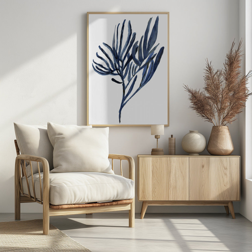 Blaues Wasserpflanzen-Poster 2 | Poster