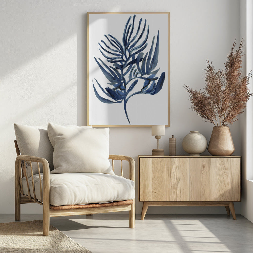 Blaues Wasserpflanzen-Poster 1 | Poster
