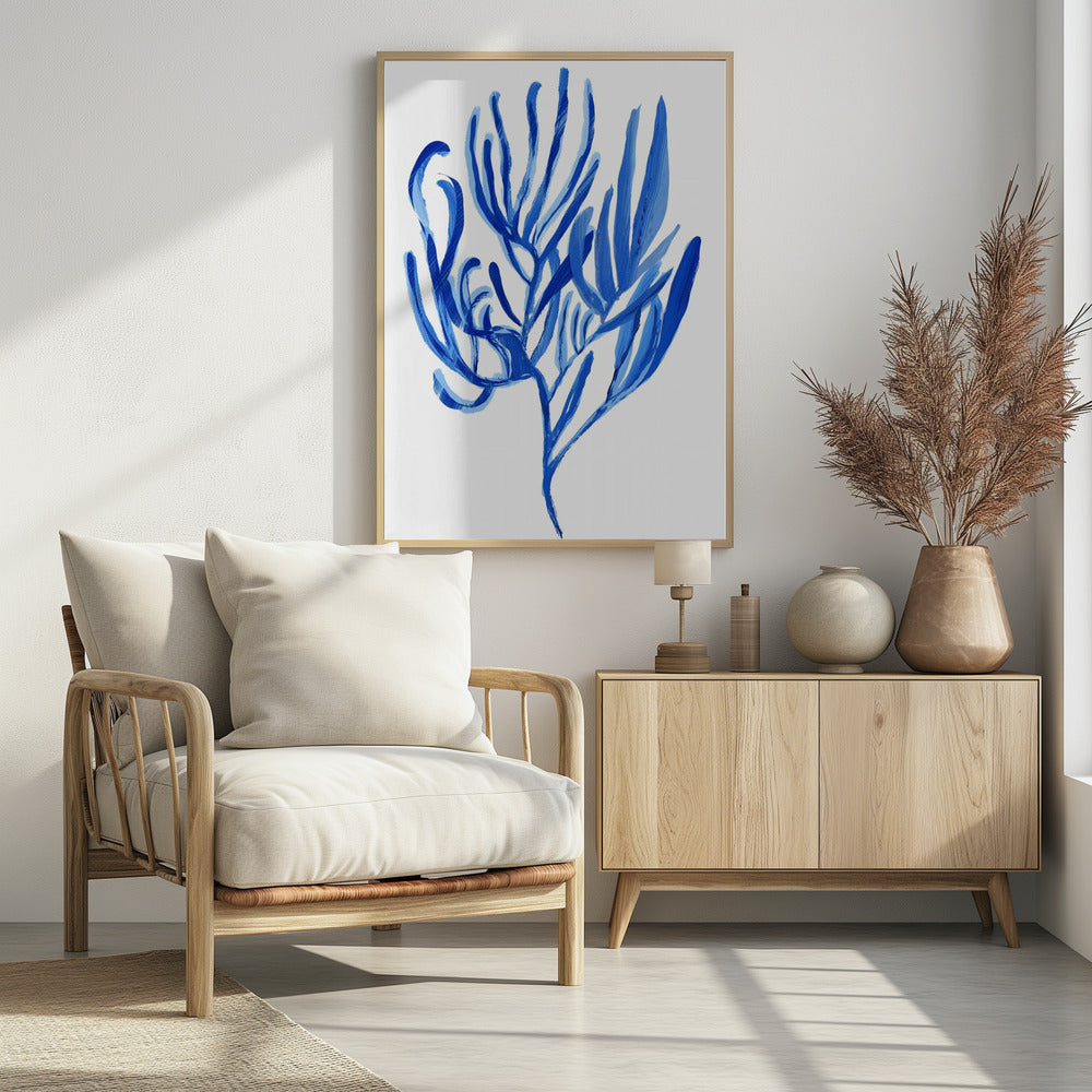 Blaues Wasserpflanzen-Poster 4 | Poster