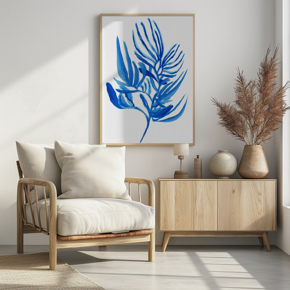 Blaues Wasserpflanzen-Poster 6 | Poster