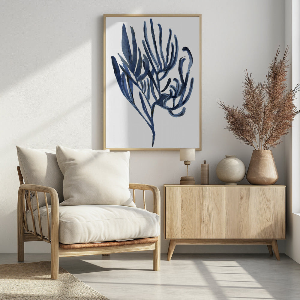 Blaues Wasserpflanzen-Poster 3 | Poster