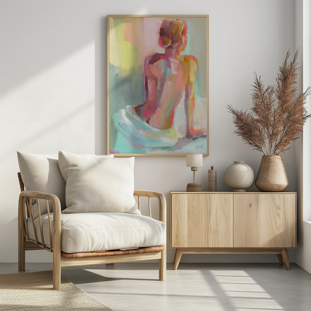 Frau posiert | Poster
