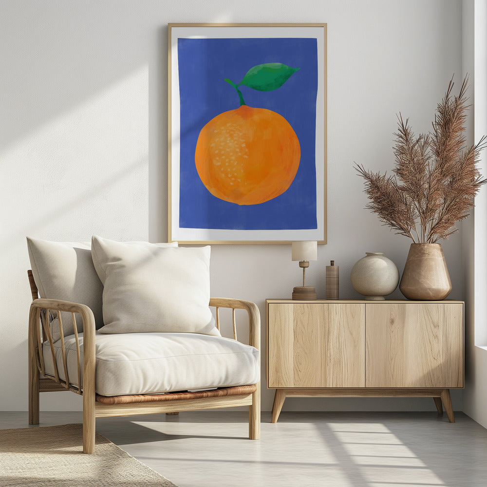 Lebendige Orangenfrucht | Poster