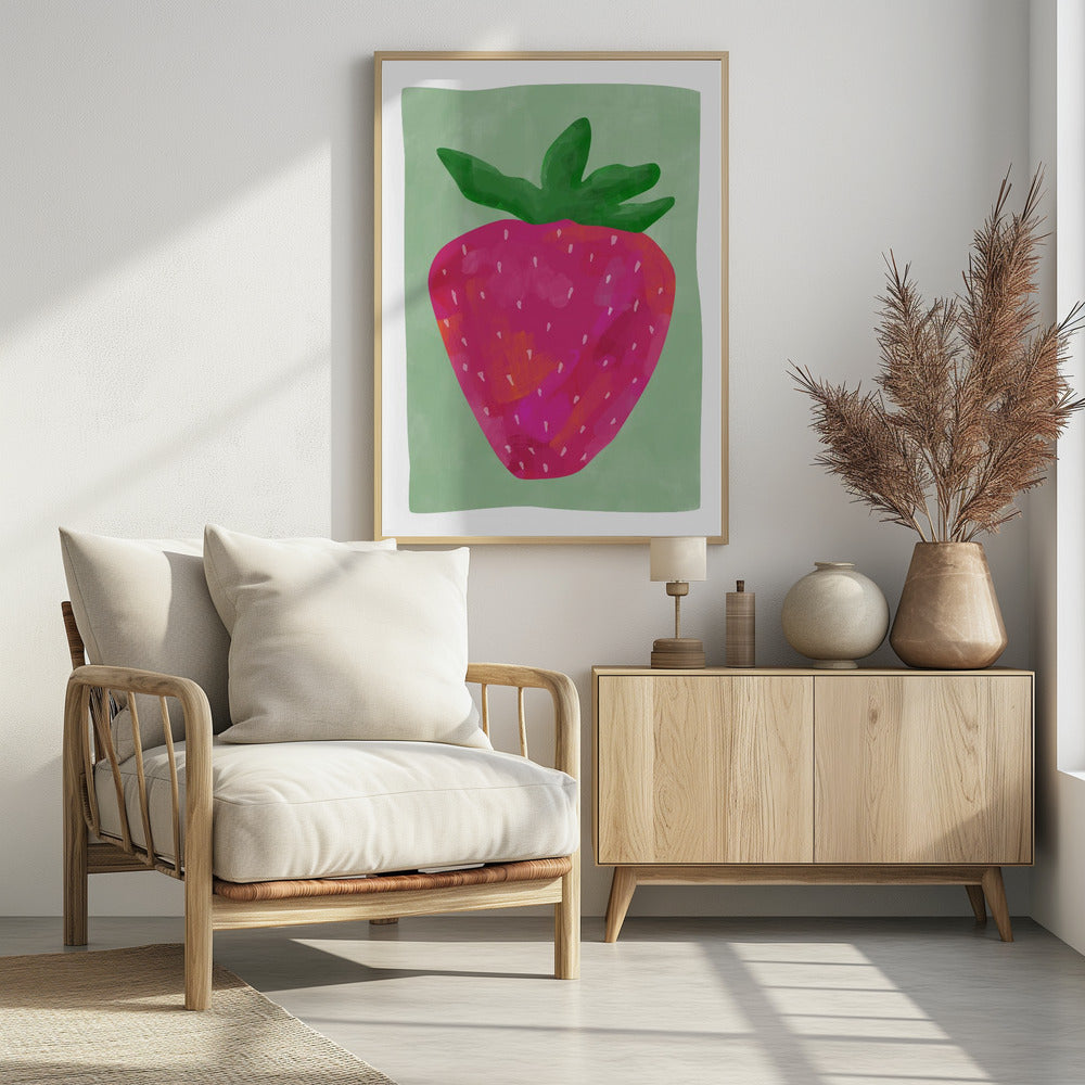 Vibrant strawberry | Poster