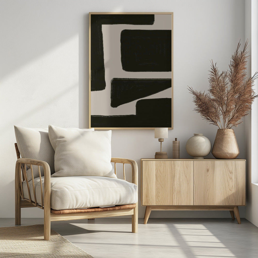 Mutige Schattenlandschaft | Poster