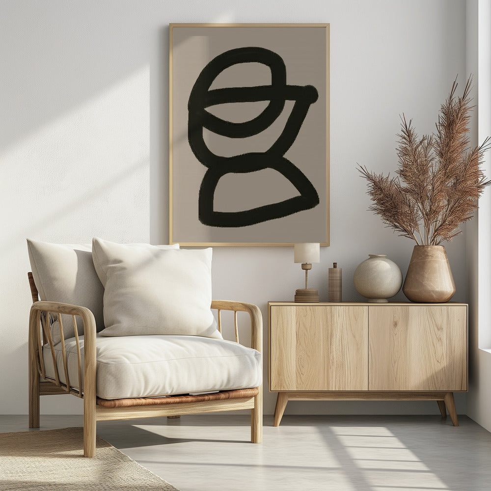 Mutige abstrakte Form | Poster