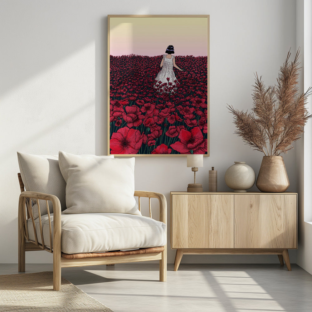 Mohnfeld Original Farbkopie 2 | Poster