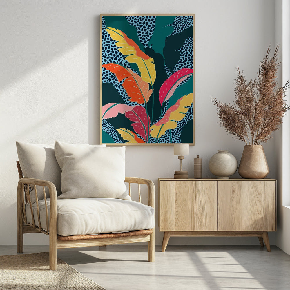 Blaugrün & Mandarine | Poster