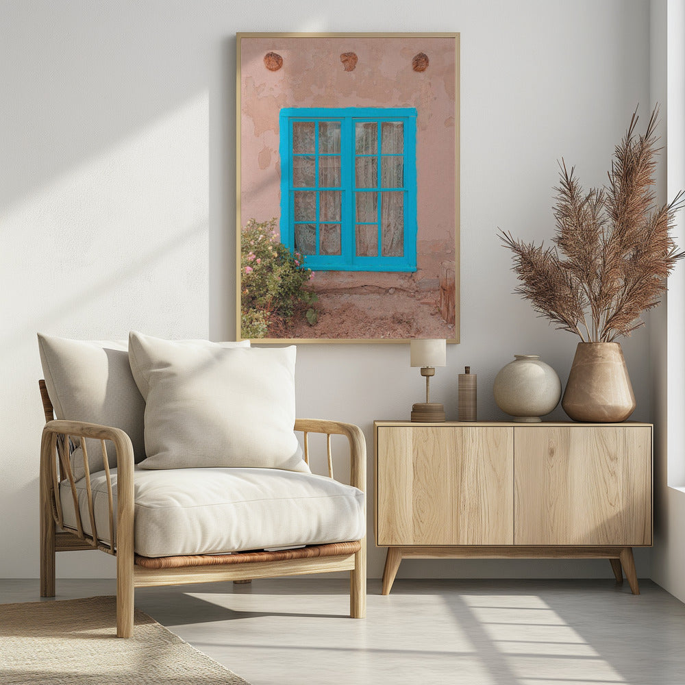Türkises Fenster – Taos, New Mexico | Poster