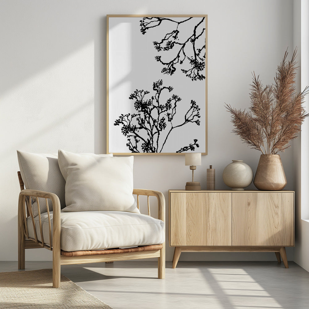 Blütenbäume Silhouette | Poster