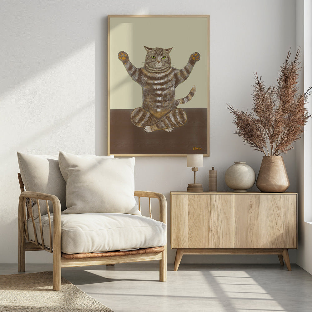 Yoga-Katze | Poster