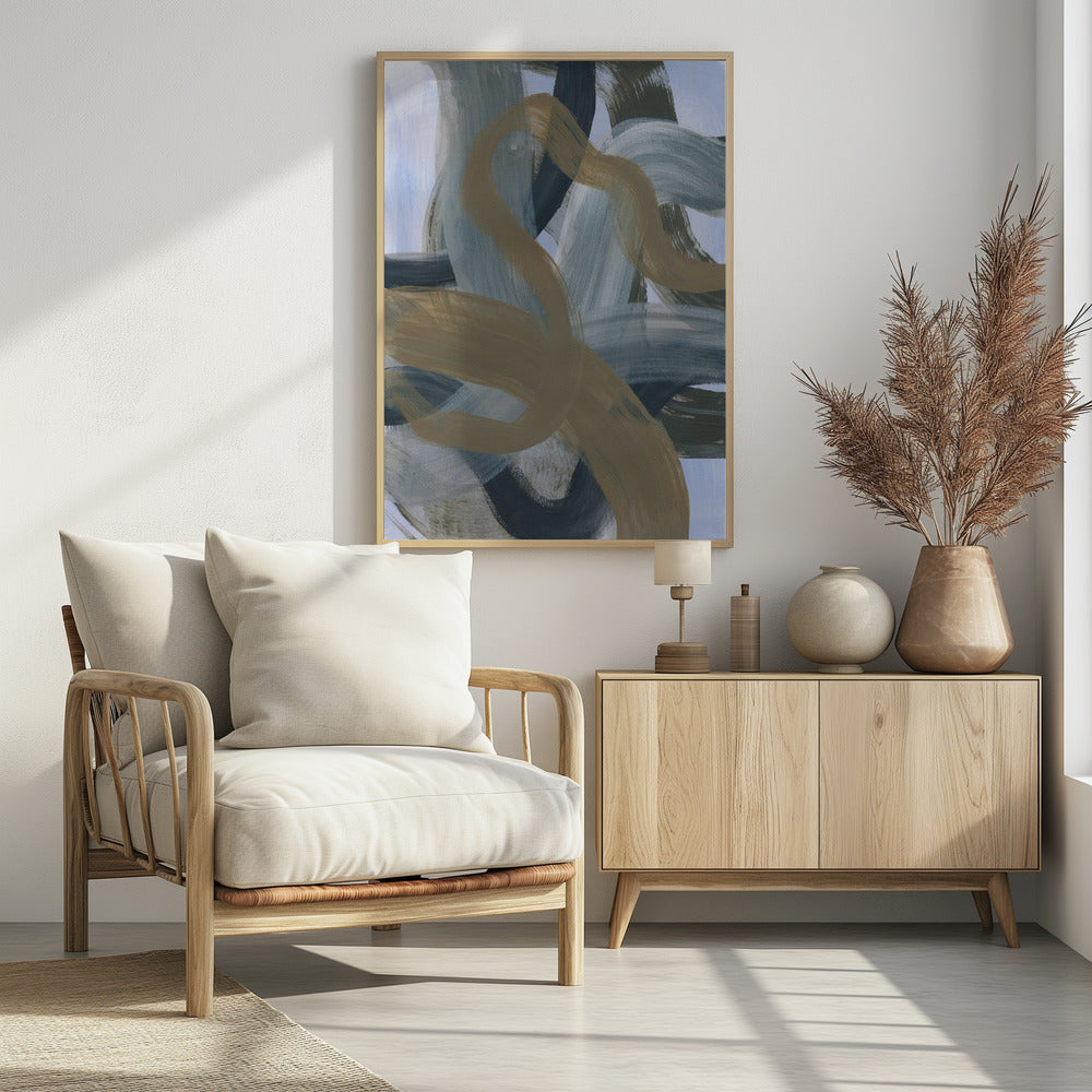 Abstrakte Pinselstriche 124 | Poster