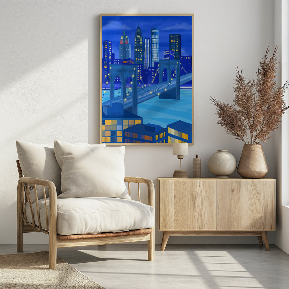 New York bei Nacht | Poster