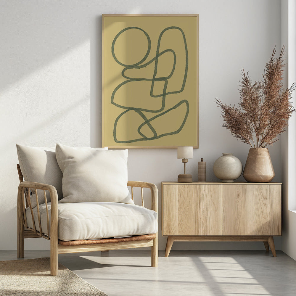Strichzeichnung ABSTRAKT | Poster