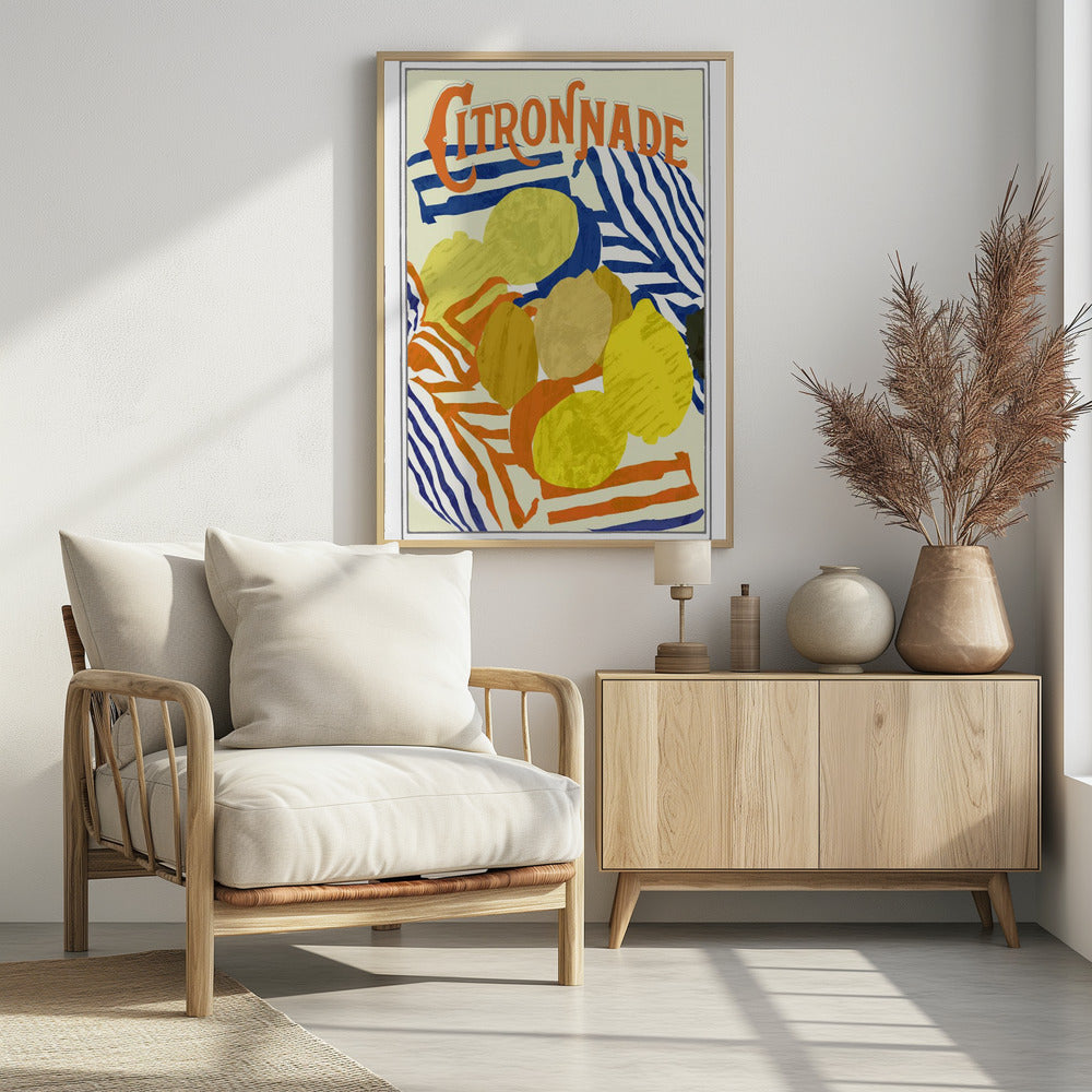 Citronnade Orange and Blue | Poster