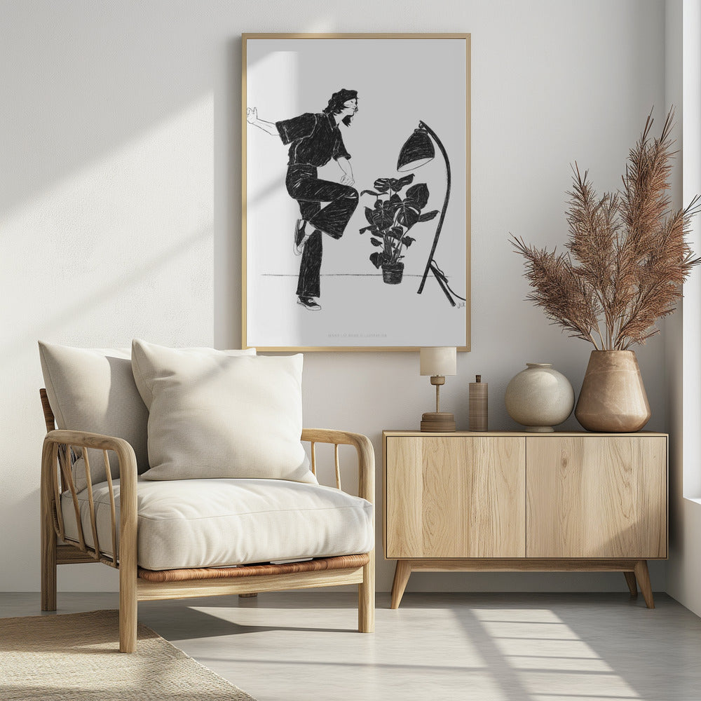 Jlr Dancingathome4 Blackandwhite Copy | Poster