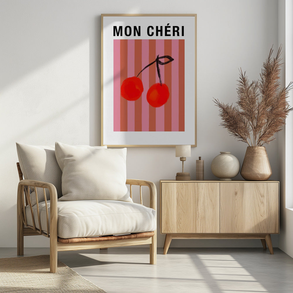Gestreifte Kirschen Ratioiso | Poster