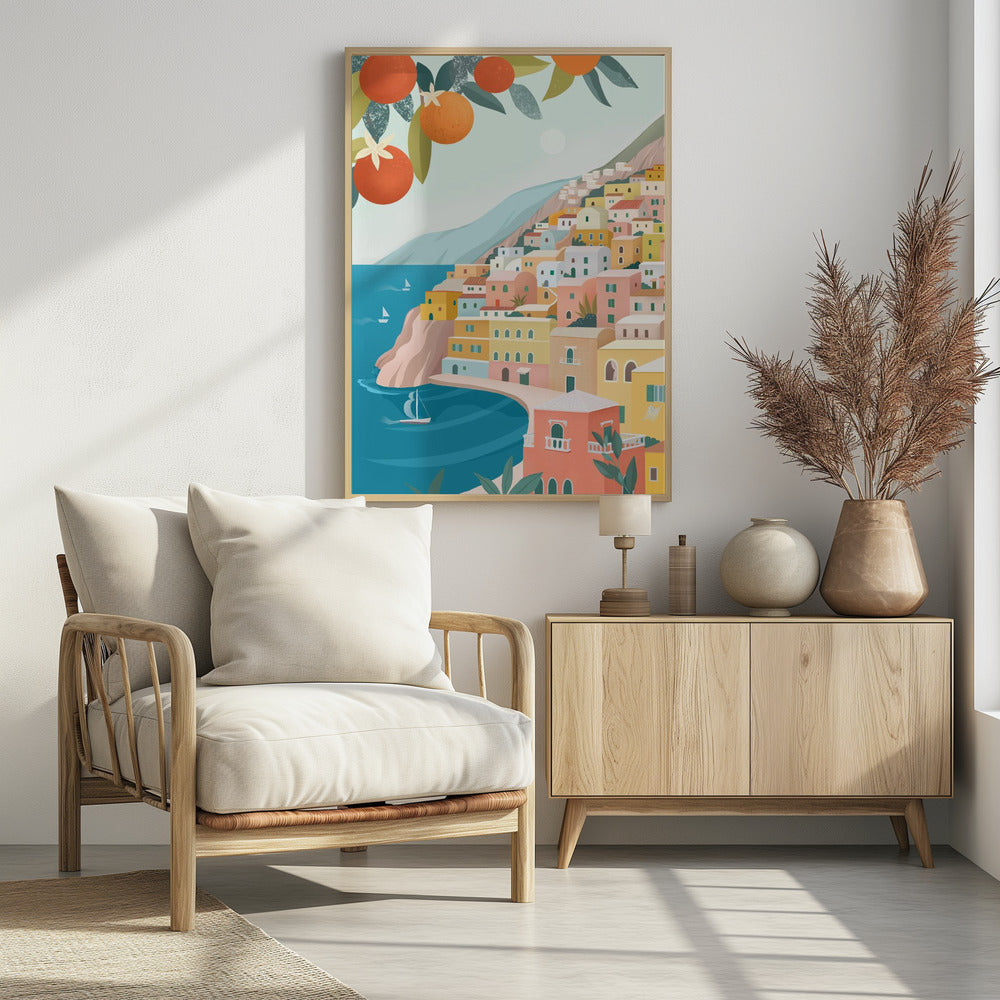 Positano Küste Italien | Poster