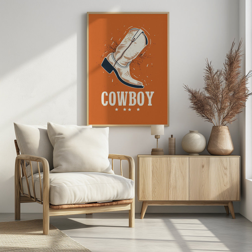 Cowboystiefel Vintage | Poster