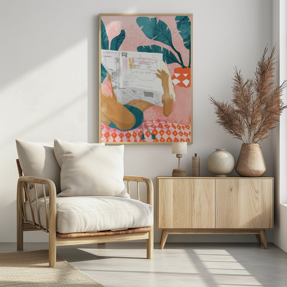 Boho Morning News Kunstdruck | Poster