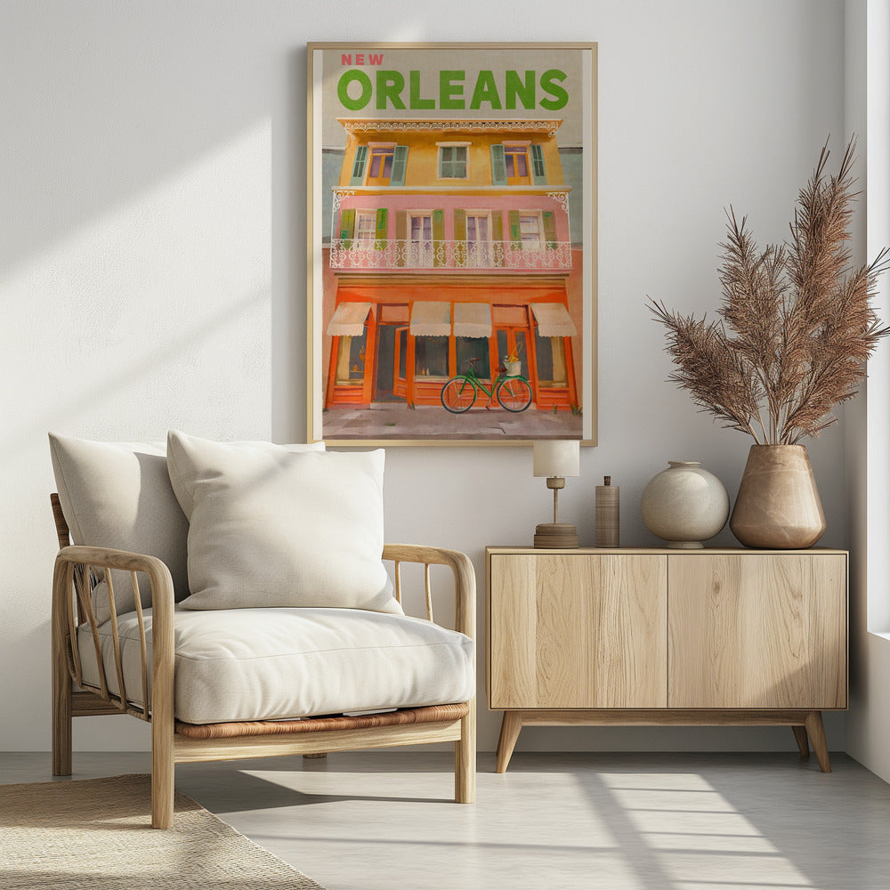New Orleans Louisiana Vintage Reiseposter | Poster