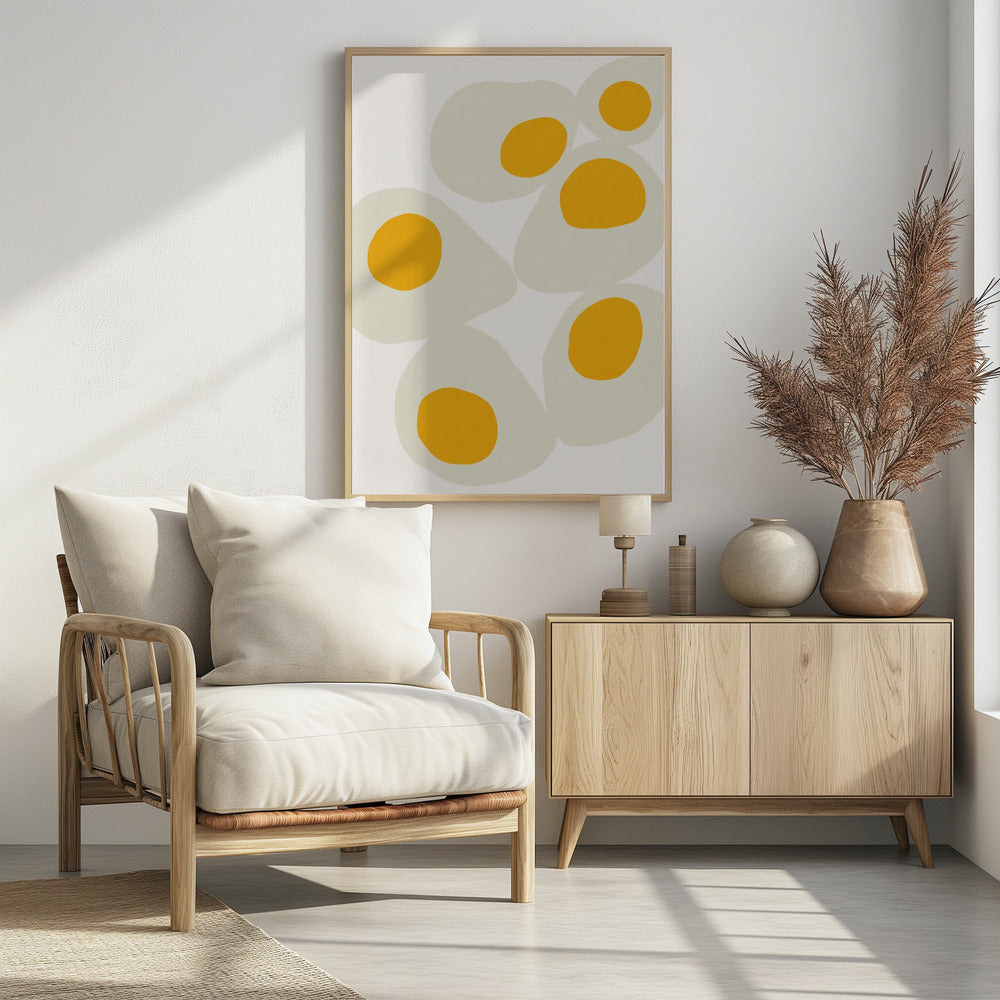 Gelbe Eier, Food Art | Poster