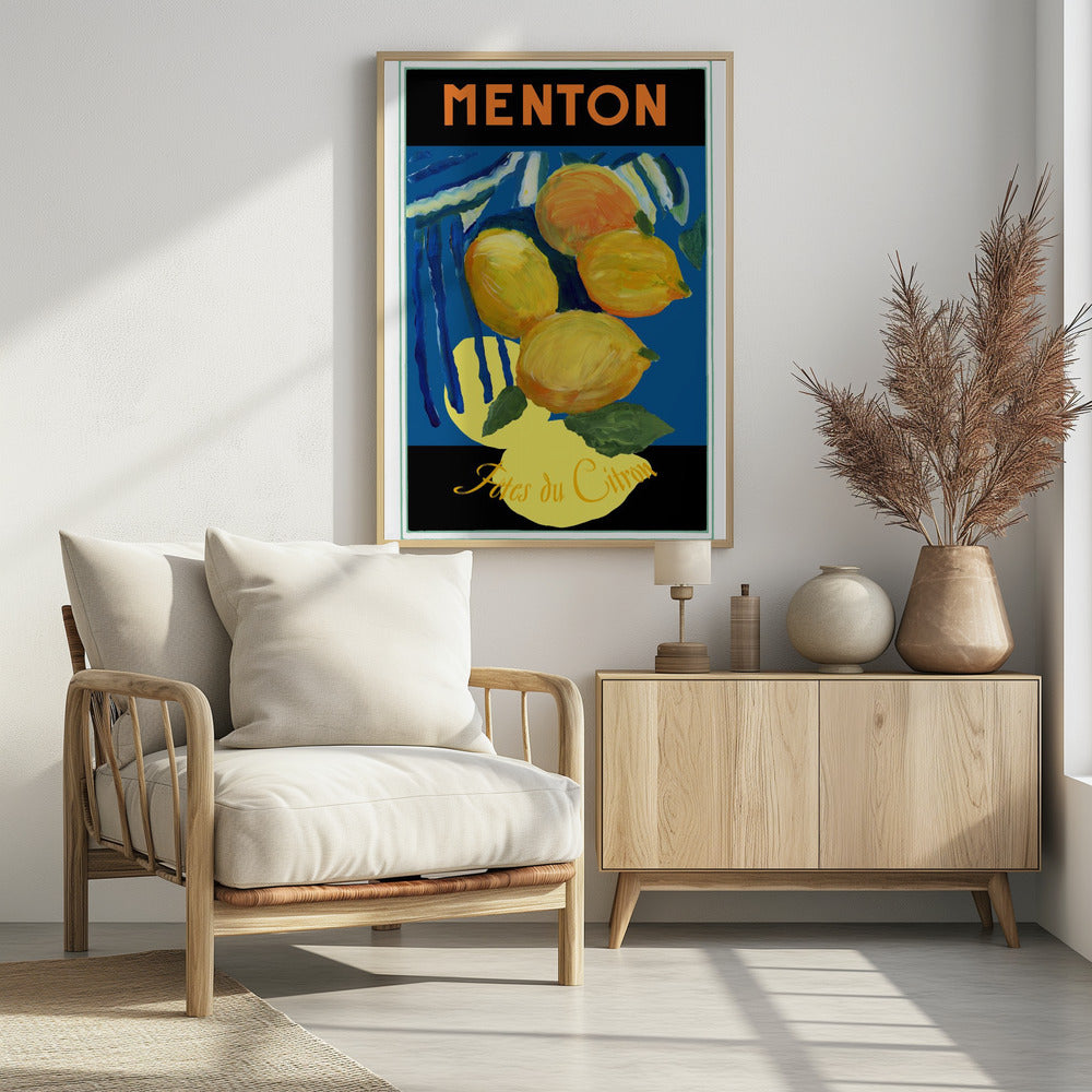 Lemons Menton Citrus Fruit Poster | Poster