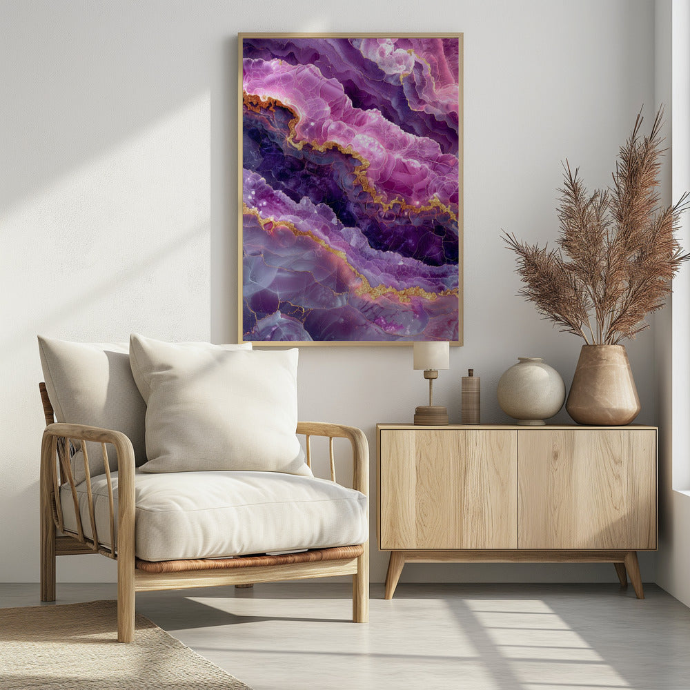 Amethyst Magische Landschaftsgrafik (74) | Poster
