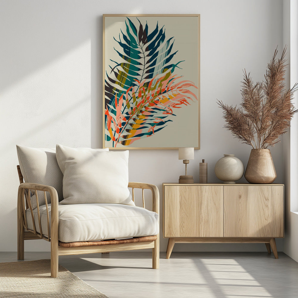 Bunte Palmblätter | Poster