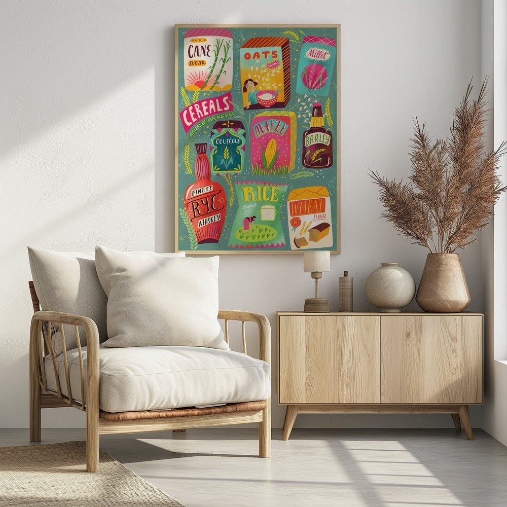 Buntes Müsli-Diagramm | Poster