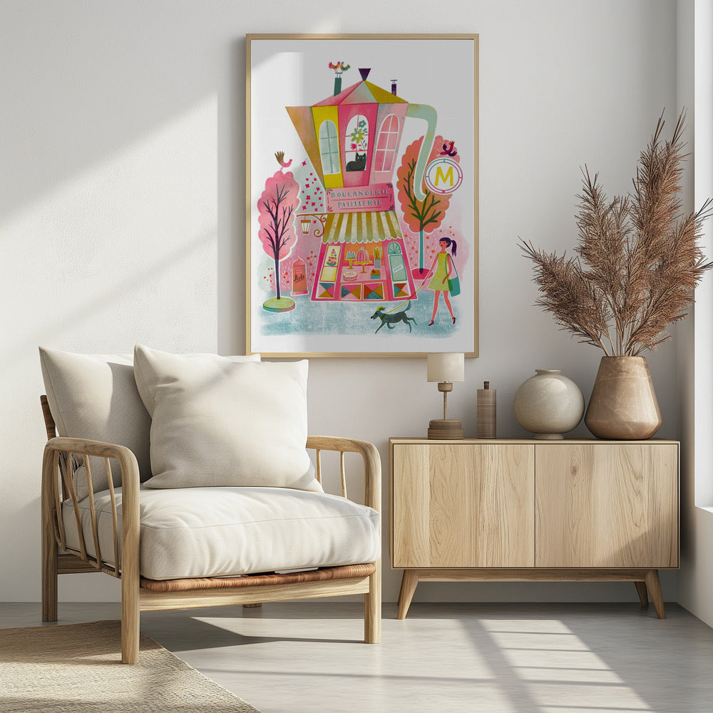 French Coffee Patisserie Vintage | Poster