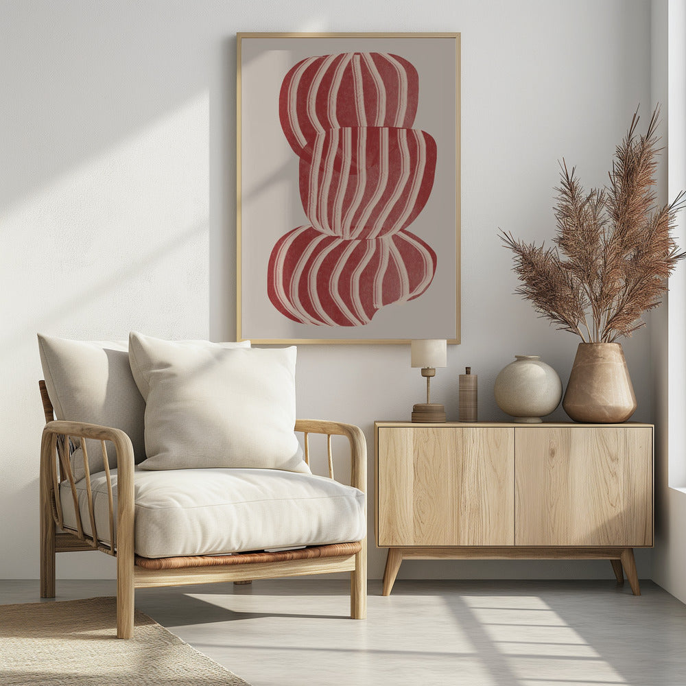 Gestreifte Balance | Poster