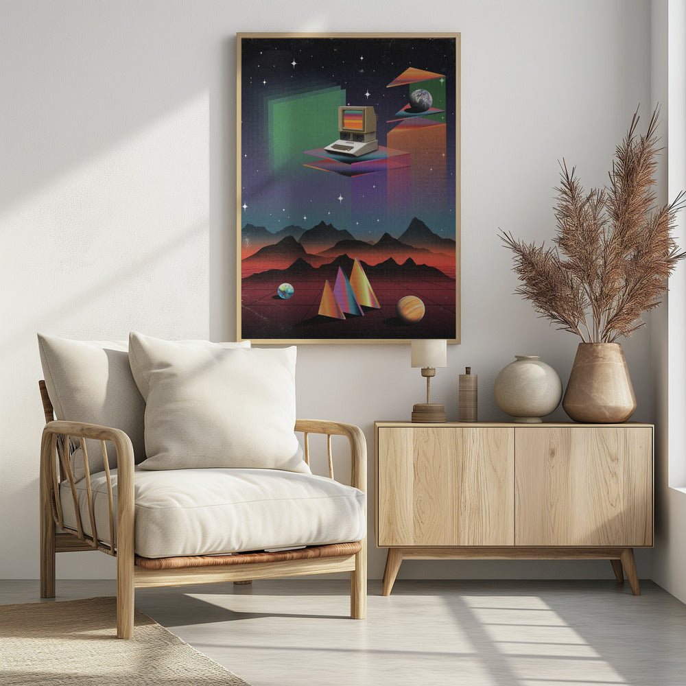 80er Jahre CRT-Computer | Poster