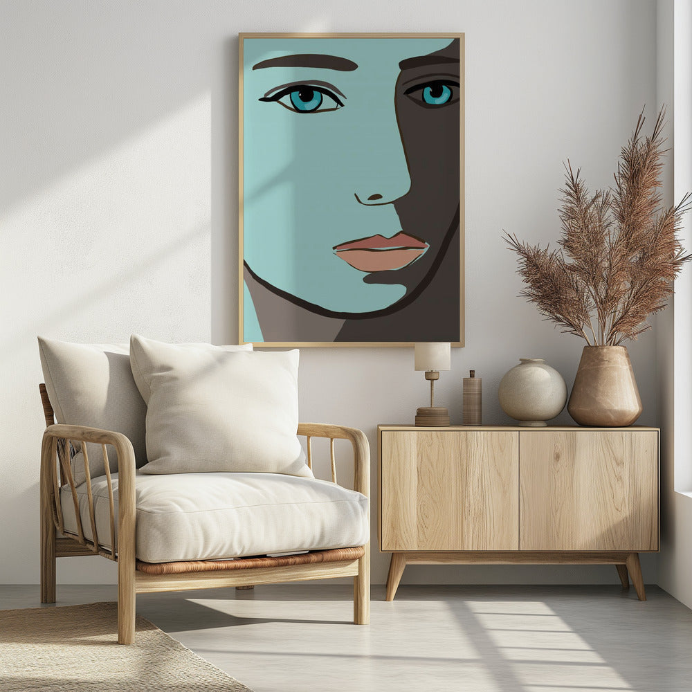 Blue face | Poster