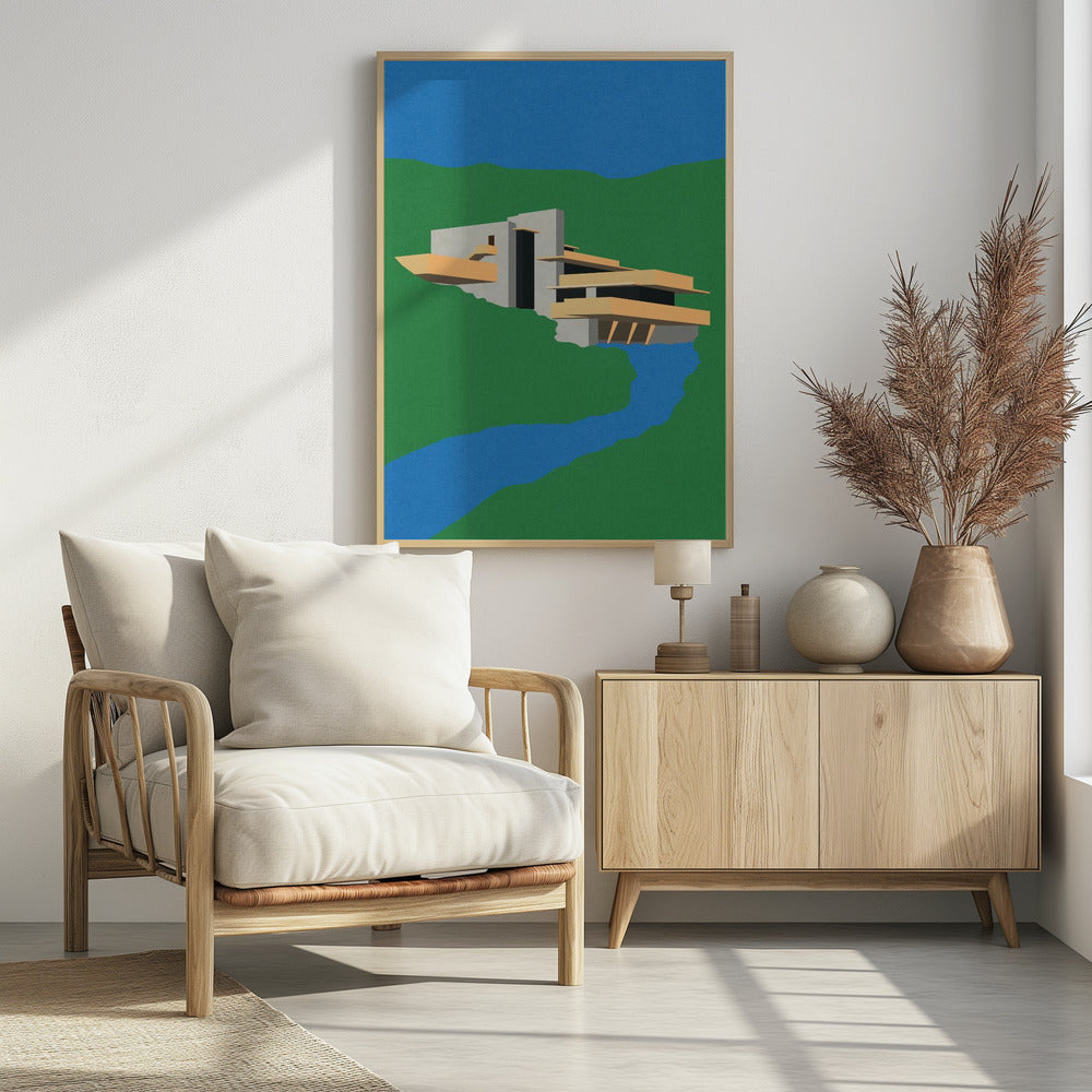 Frank Loyd Wright Fallendes Wasser | Poster