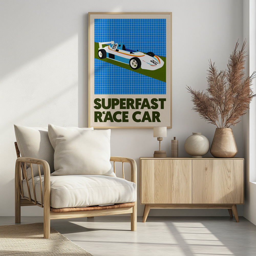 Superschnelles Rennauto | Poster