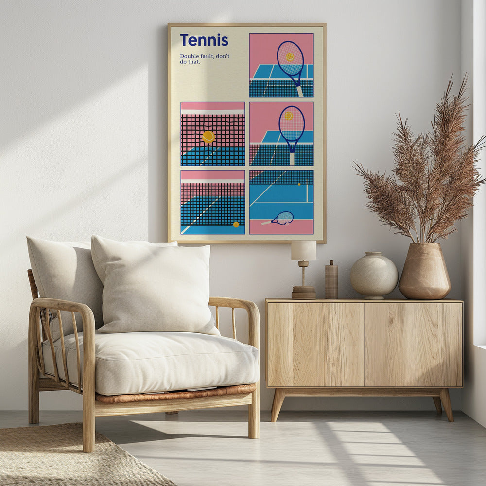 Poster Tennis Doppelsprung | Poster
