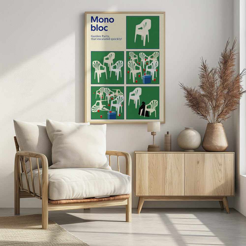 Poster Monoblock Fünf Quadrate | Poster