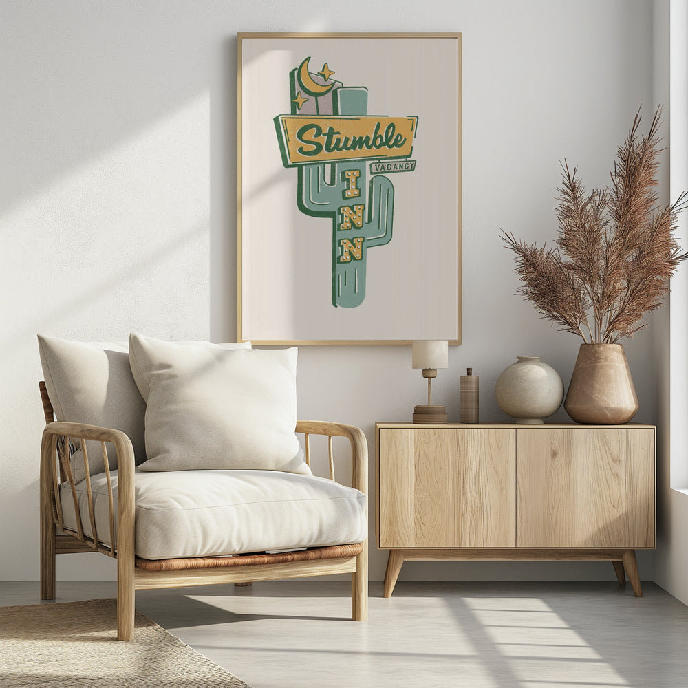 Stumble Inn Southwestern Roadside Motel Kunst | Poster