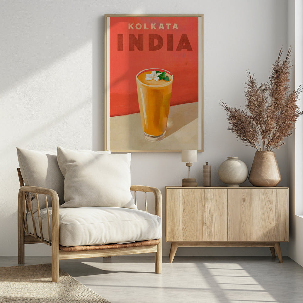 Travel Poster Cocktail Kolkata India | Poster