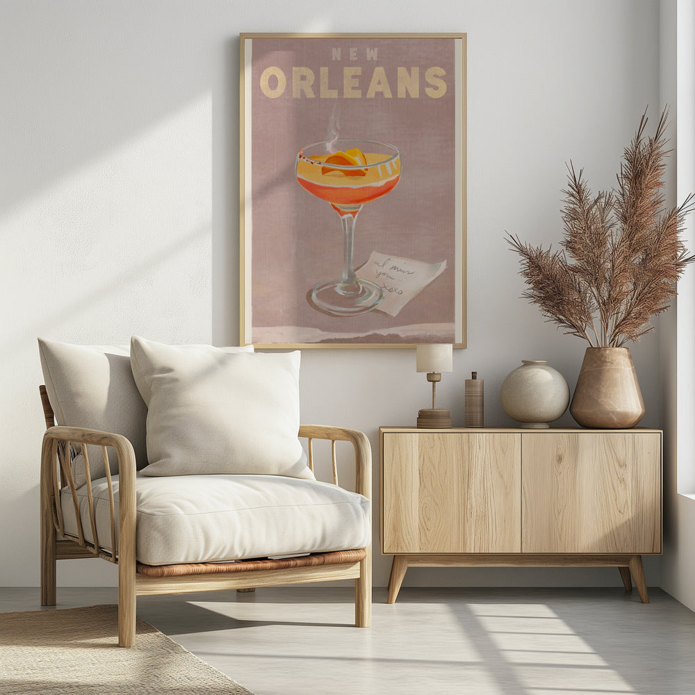 New Orleans Cocktail Reiseposter | Poster