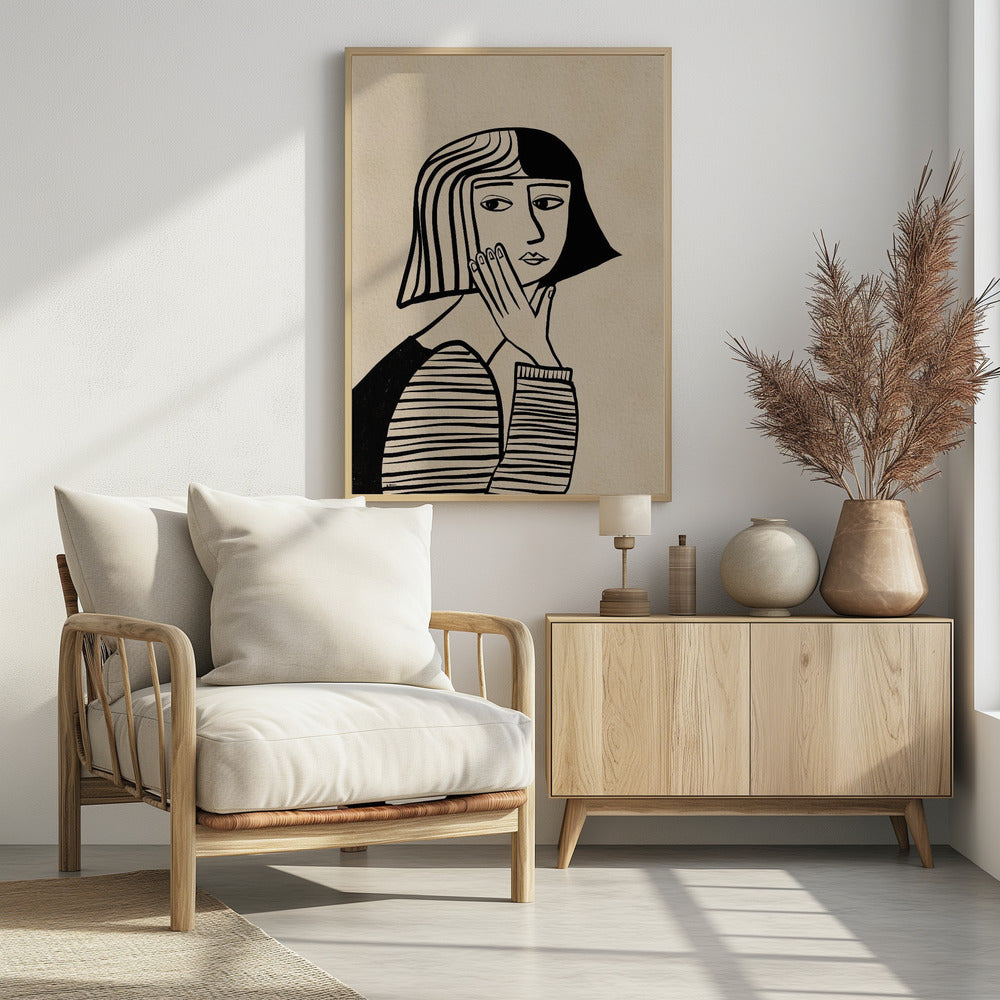 Denkendes Mädchen | Poster